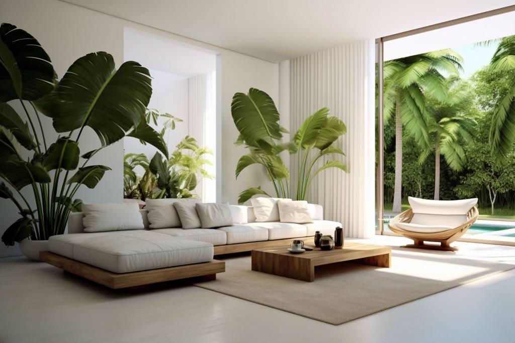 Indoor Plants Tropical Living Room