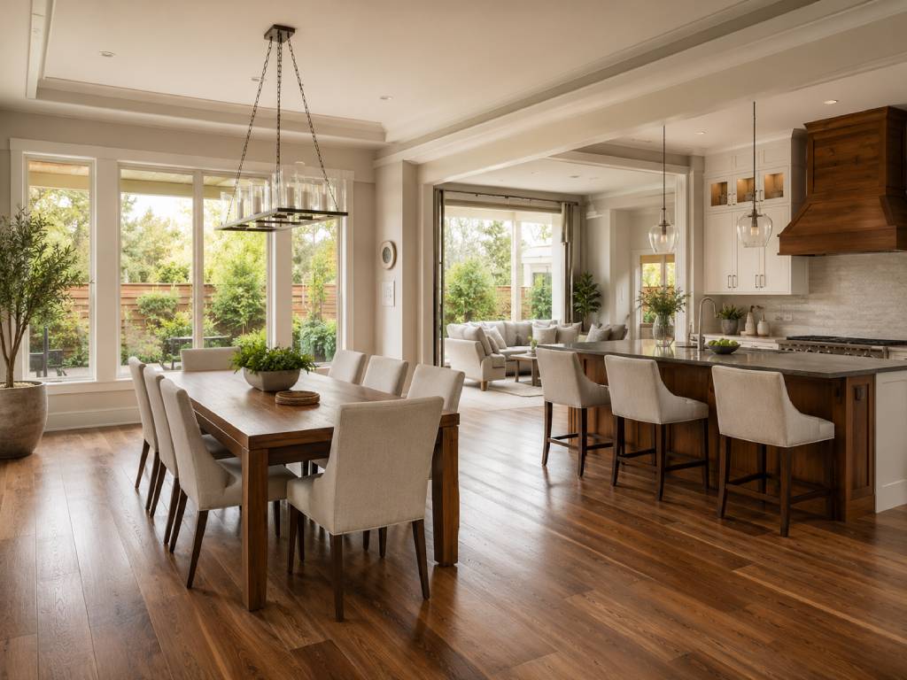 Open Layout Tropical Interior