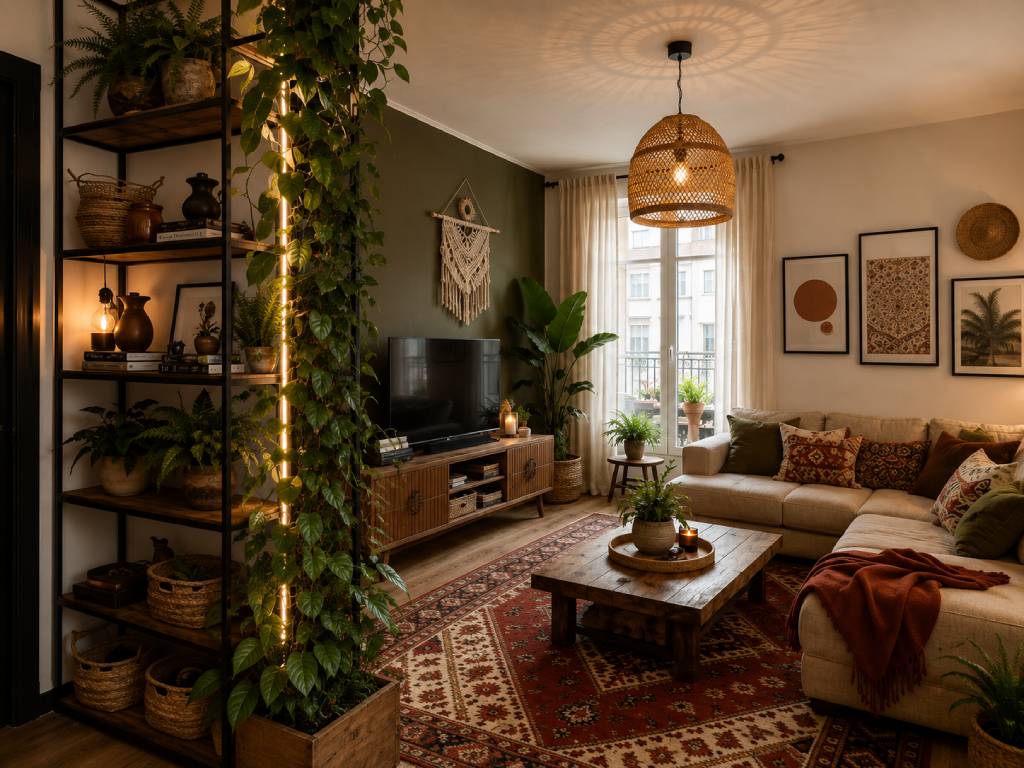 Layered Texture Tropical Interior
