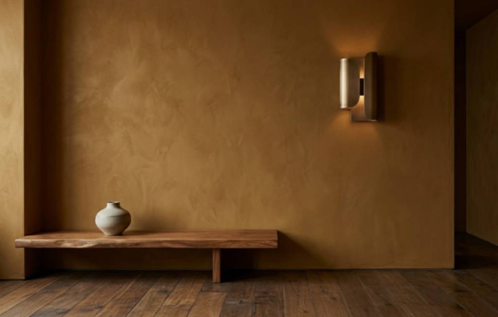 Natural Clay wall interior design