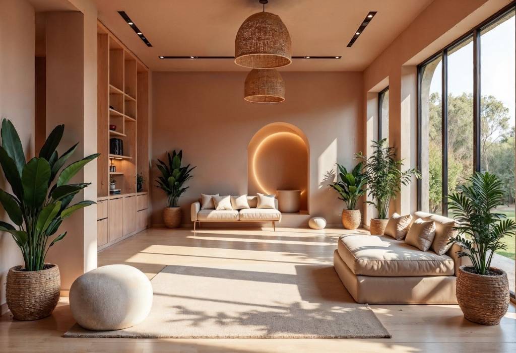 Warm Beige and Creamy White hall colour