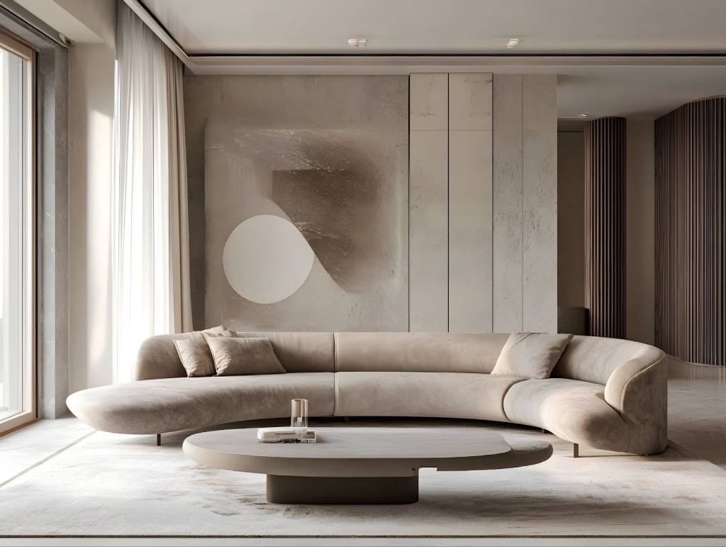 Hall wall colour combination of Dusty Pink and Grey