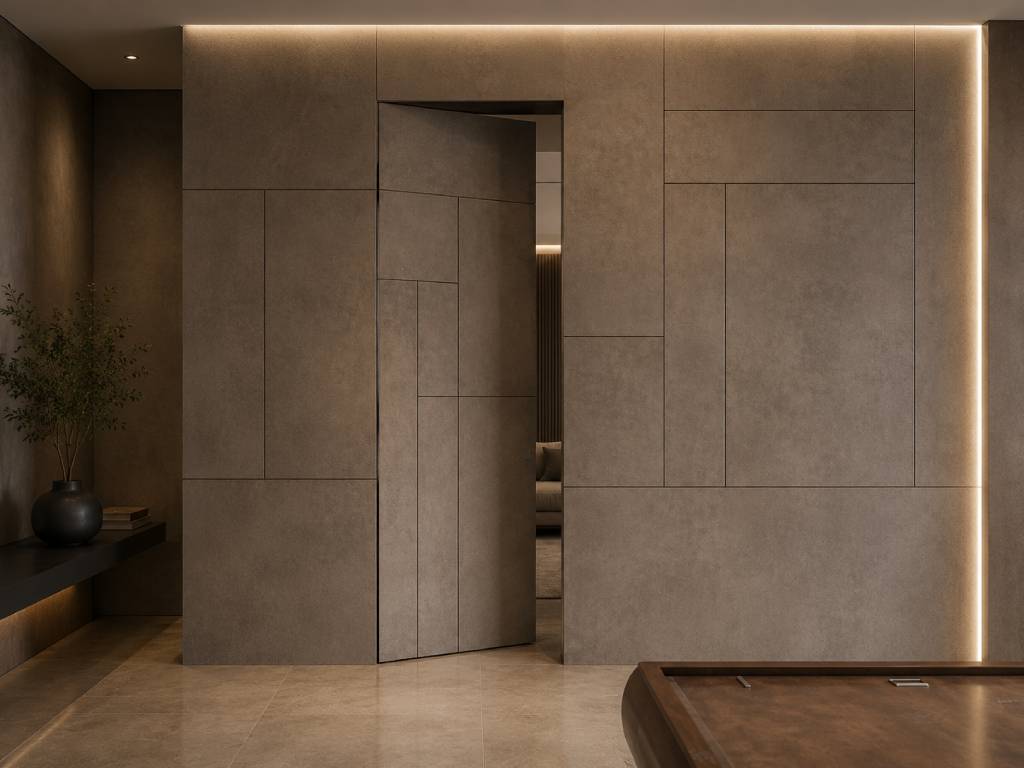 Textured Veneer Concealed Door