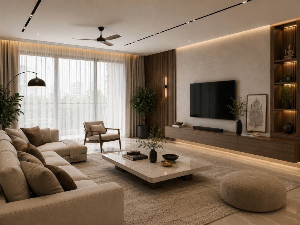 Modern Minimalist Drawing Room