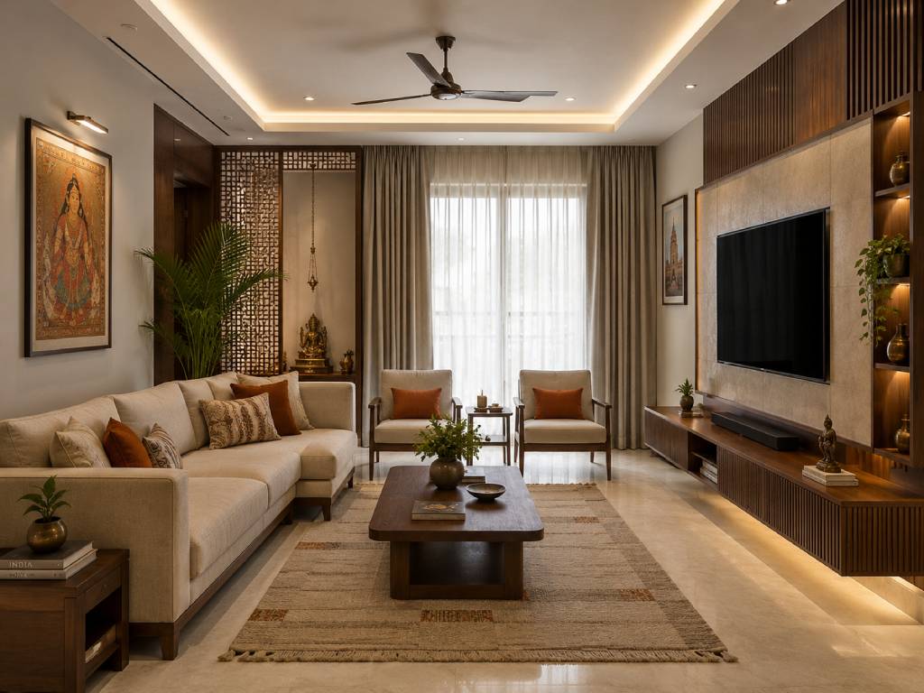 Contemporary Indian Drawing Room