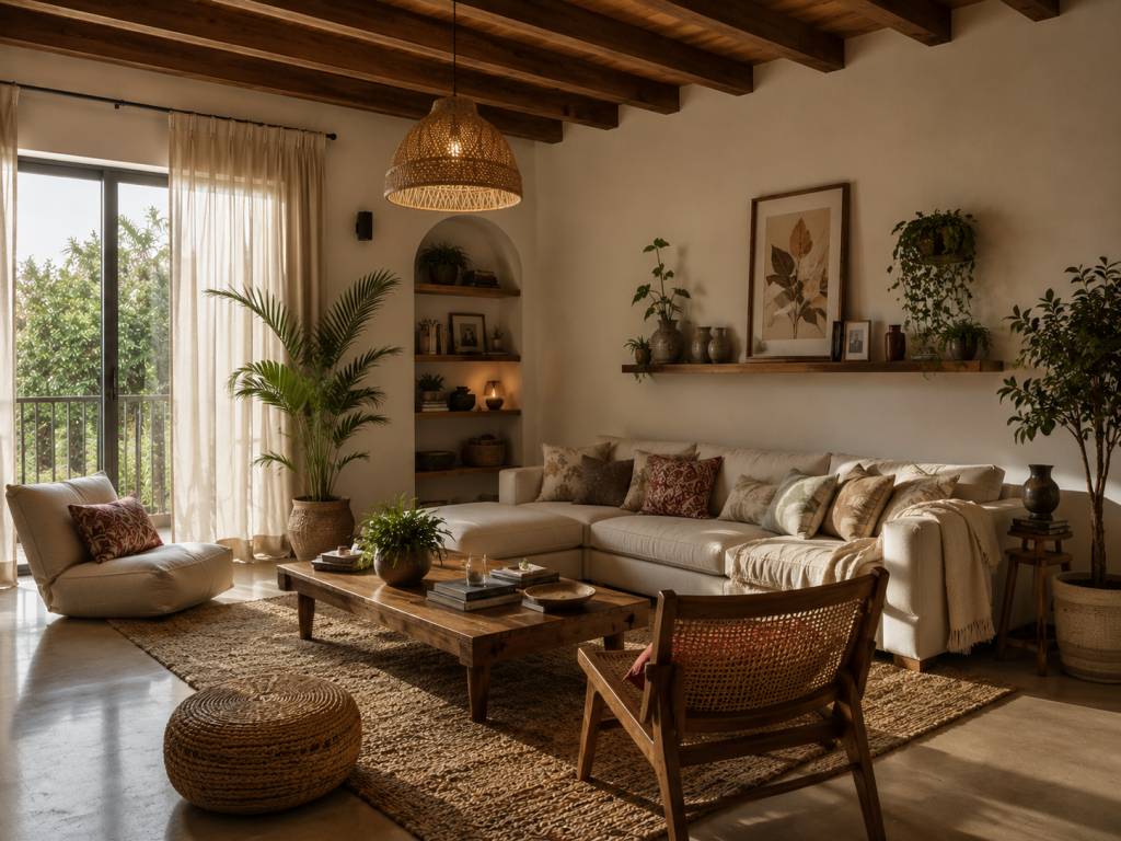 Bohemian Drawing Room Design