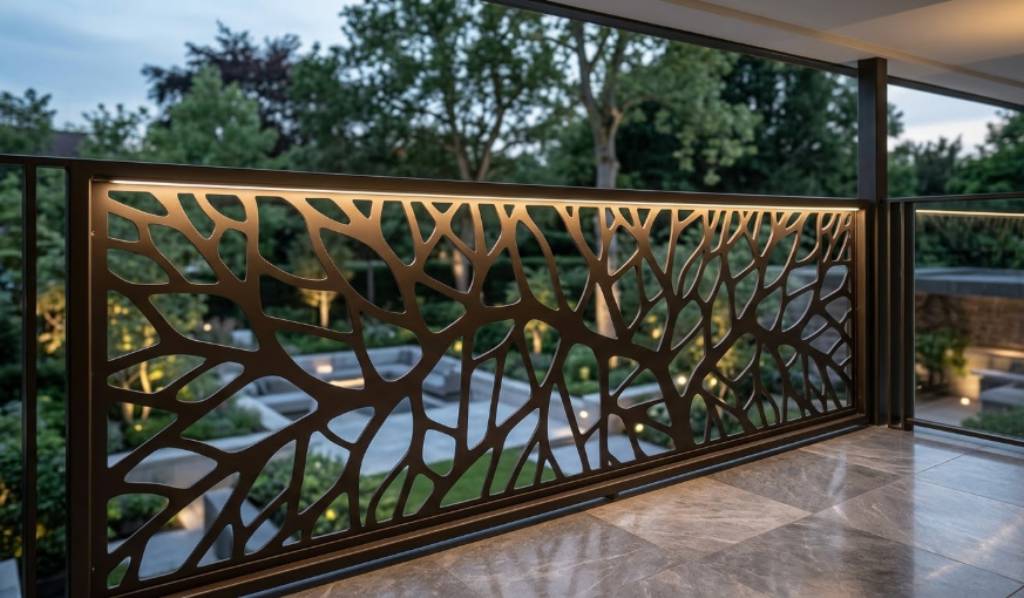 Laser-Cut Balcony Grill Design idea