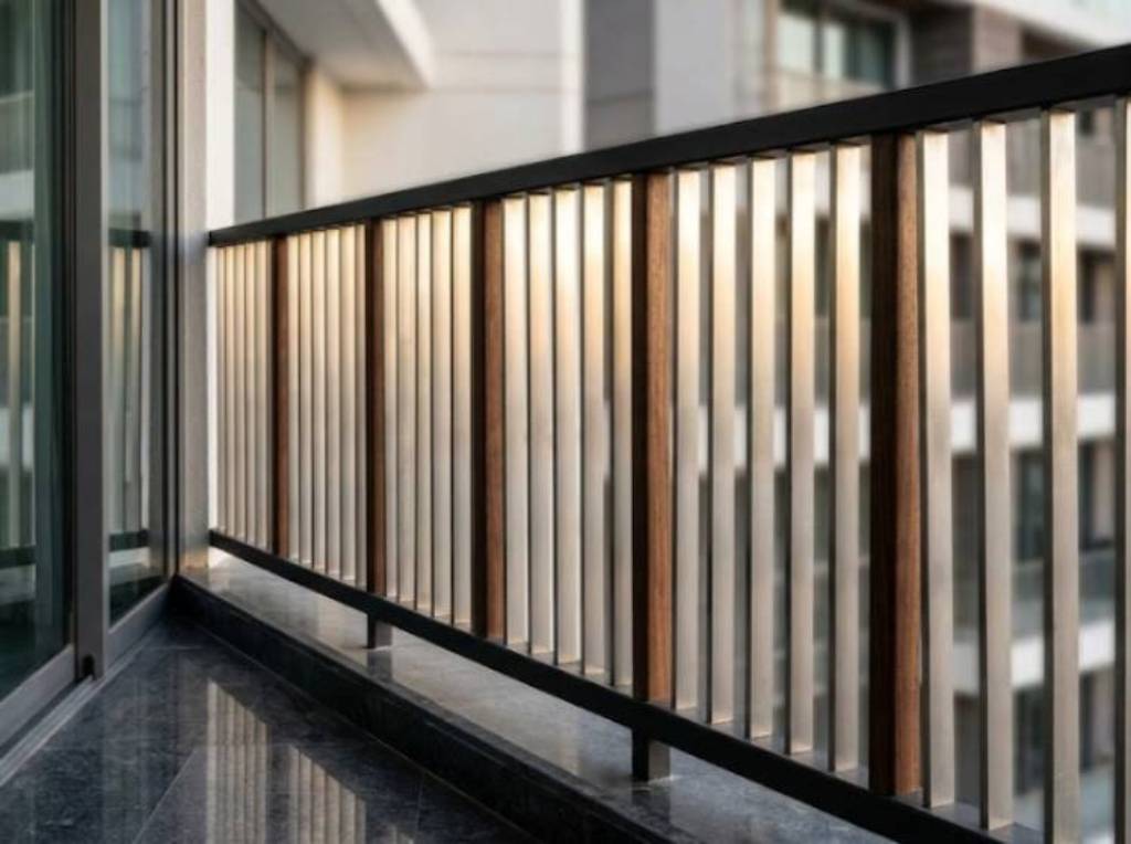 Vertical Bar Balcony Grill Design idea