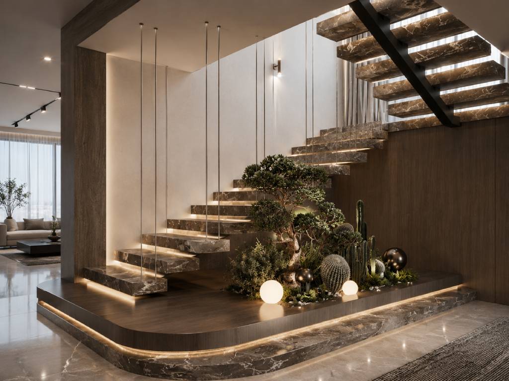 Stone Statement Staircase Design