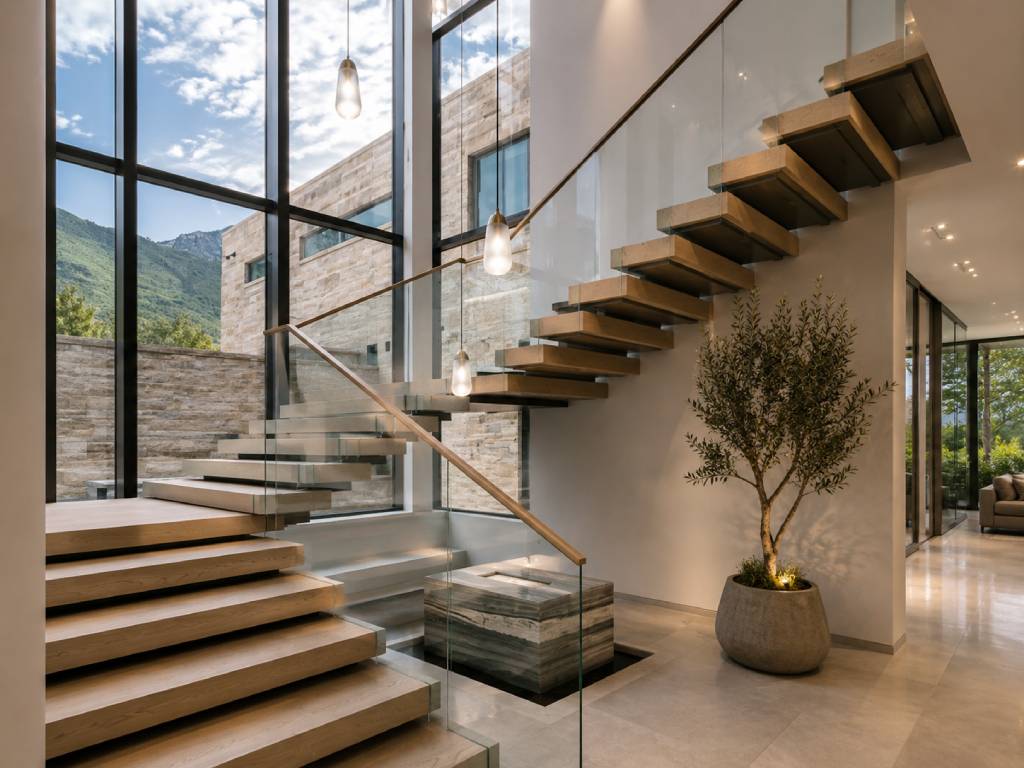 Frameless Glass Staircase Design