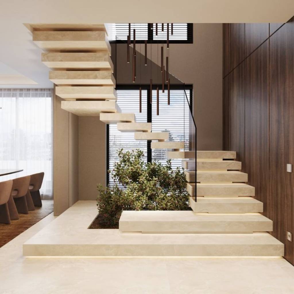 U Shaped Staircase Design