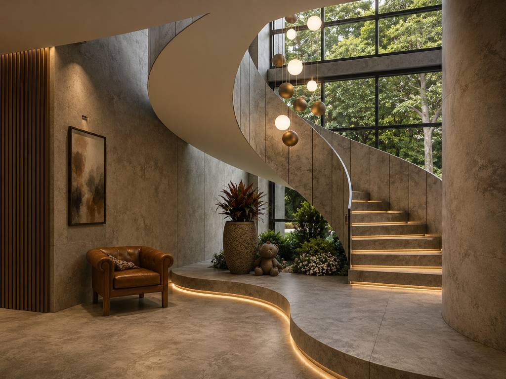 Curved Staircase Design
