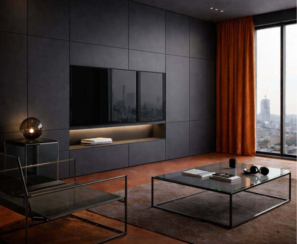 Open Shelf TV Unit for Display Styling