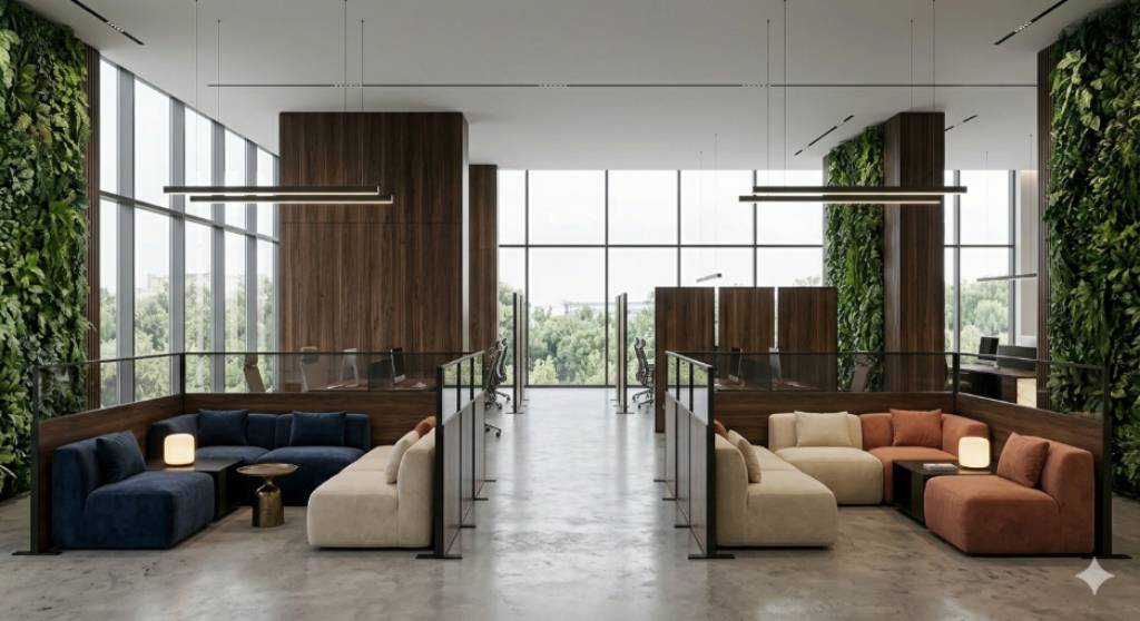 office room interior decoration
