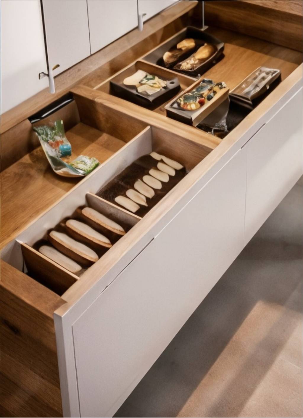 storage concealment of Open Kitchen