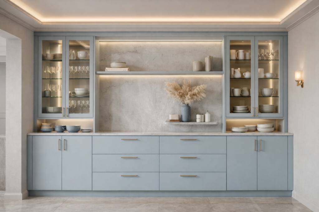 Modern Organic Crockery Unit