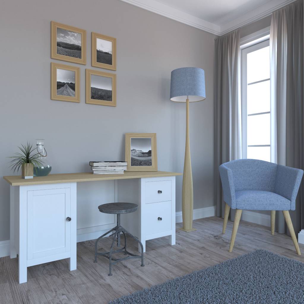 Soft Blue & White Colour Palettes for study room