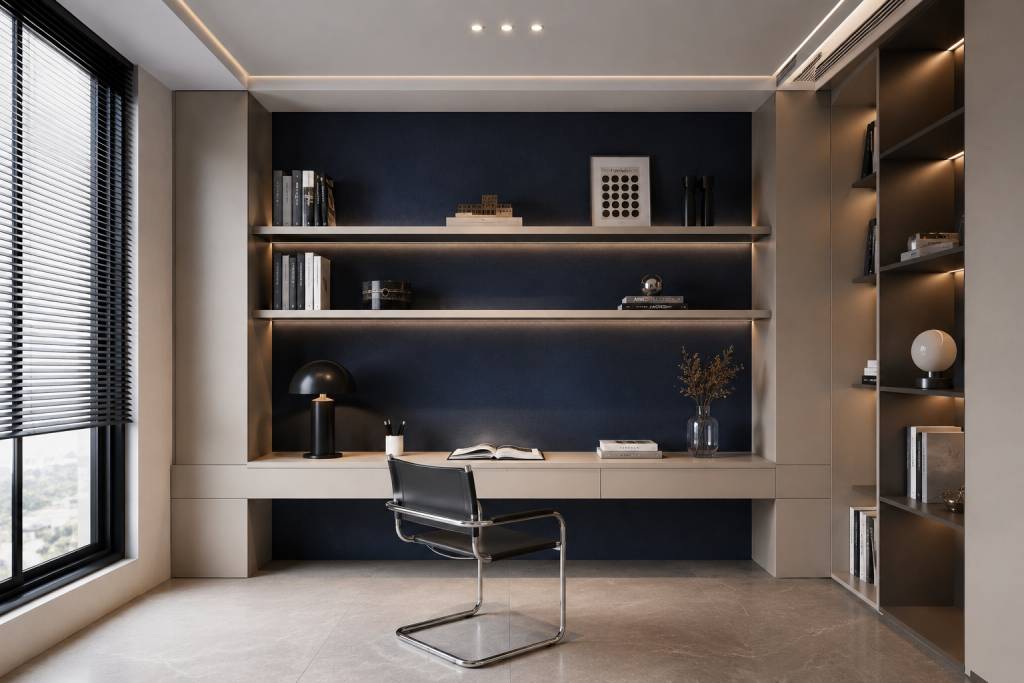 Dark Blue Accent Colour Palette idea