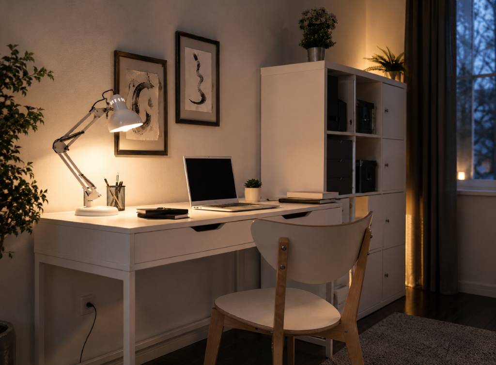 Study Room with Lighting Layers