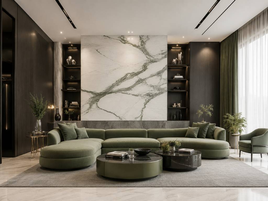 pista green living room