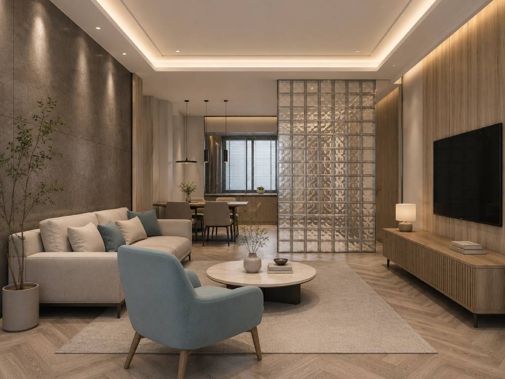 Modern Open Layout Living Room