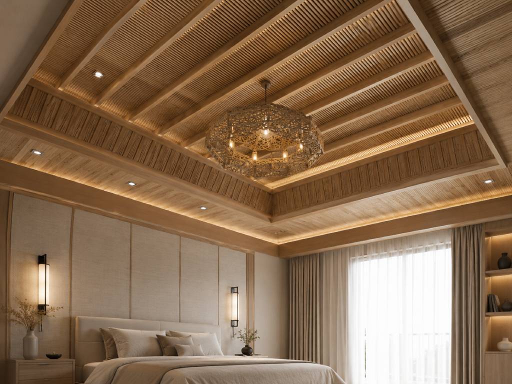 Wooden Slat Ceiling Design
