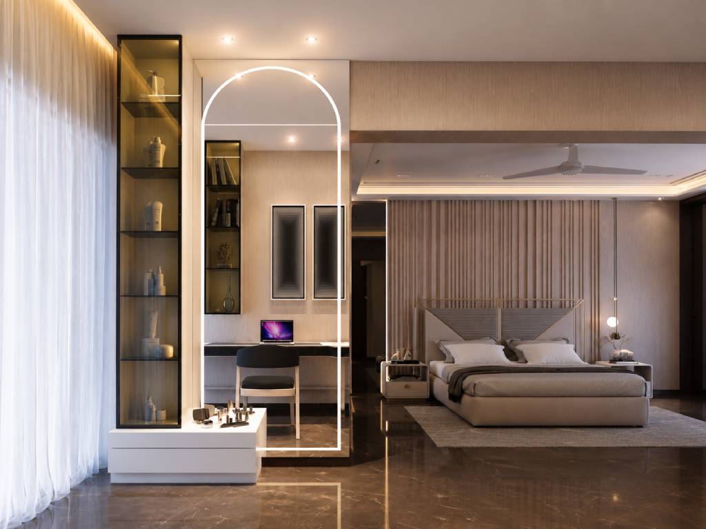 Dressing Table Design ideas with Full-Length Mirrors