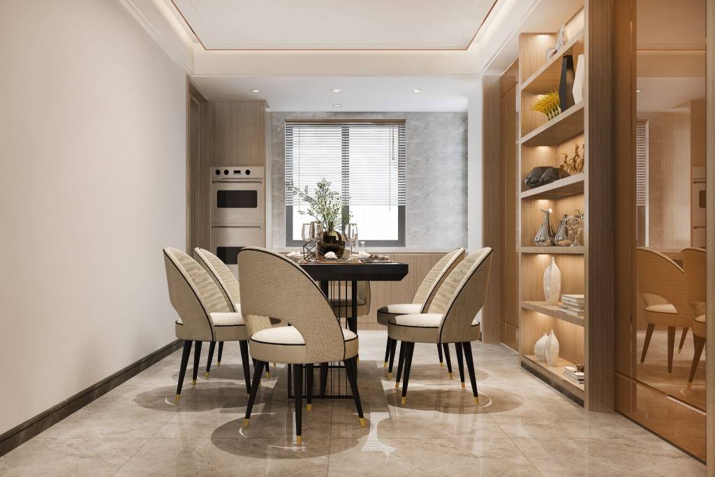 Six Seater Dining Table Design for Modern Homes