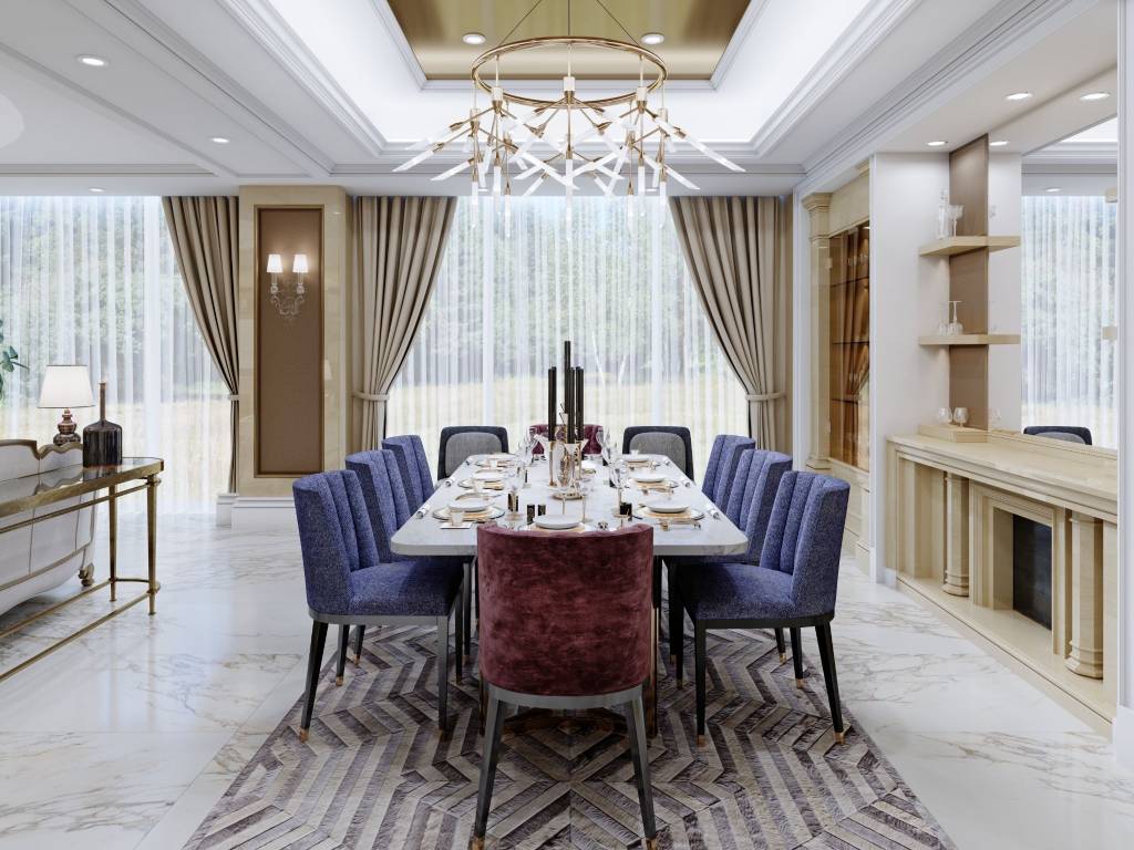 Modern Dining Table Design for Luxury Home Interiors