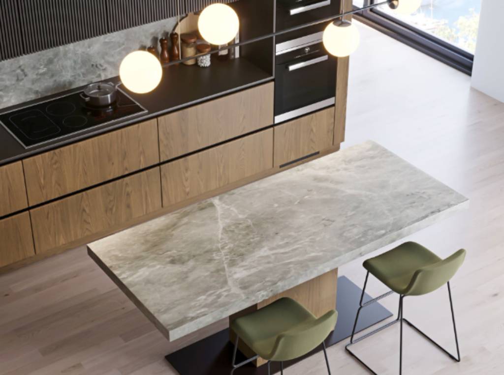 Quartz kitchen island design